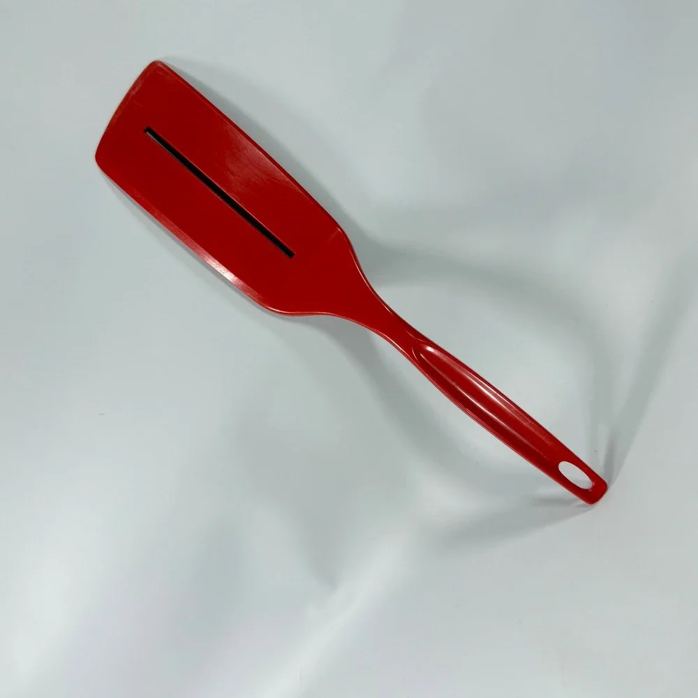 VTG Foley Spatula Turner Red Single Slott Nylon Kitchen Retro MCM Utensil Kitsch
